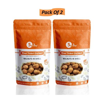 Walnut In Shell (Whole), Regular 1 KG (500 GMS X 2)