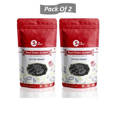 Sun Dried Pitted Prunes, 500 GMS, (250 GMS X 2)