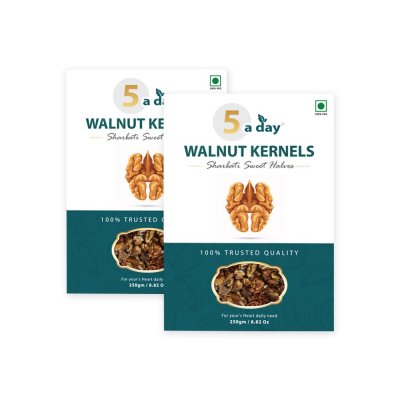 Walnut Kernels (Sharabati Sweet Halves), 500 GMS (250 GMS X 2)