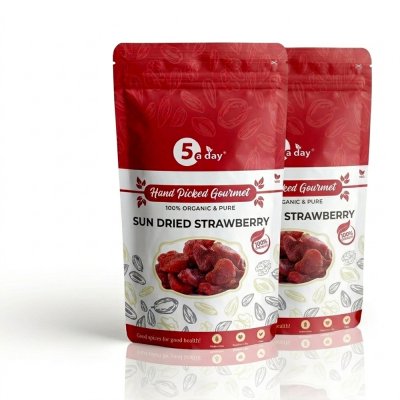 Dried Strawberry, 500 GMS (250 GMS X 2)