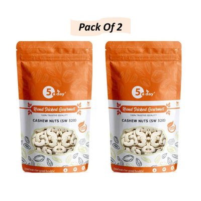 Cashew Nuts (Kaju), Grade 320, 1 KG (500 GMS X 2)