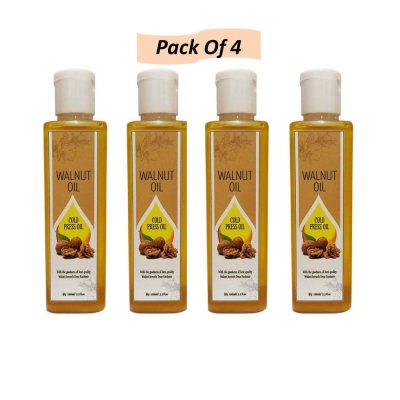 Cold Press Walnut Oil, 400 ML Or 3.3 fl.Oz (100 ML X 4)