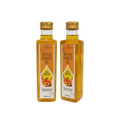 Cold Press Apricot Oil, 200 ML Or 3.3 fl.Oz (100 ML X 2)