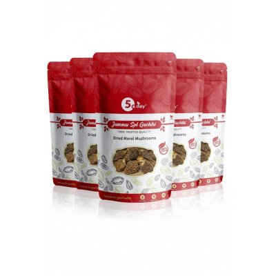 Jammu Spl Guchhi (Dried Morel Mushrooms), 250 GMS (50 GMS X 5)