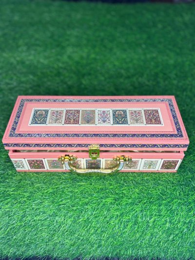 Elegant Hard Wood Designer Diwali Dry Fruit Gift Box -GBW-001 (Brand- 5aDay)